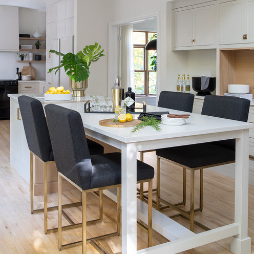 Modern Upholstered Counter Stool